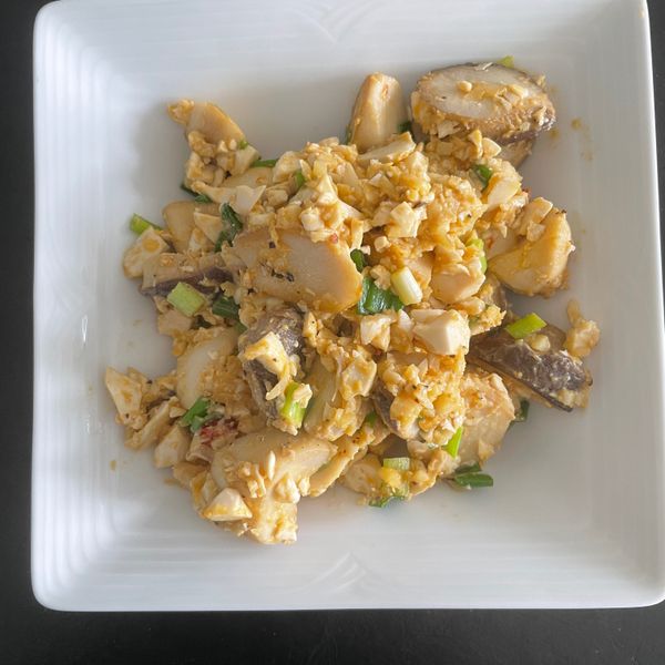 金沙杏鮑菇：bene 一起做