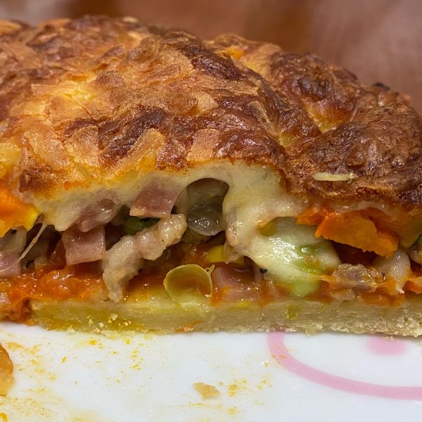 南瓜雞肉鹹派：Joceyln Lee 一起做