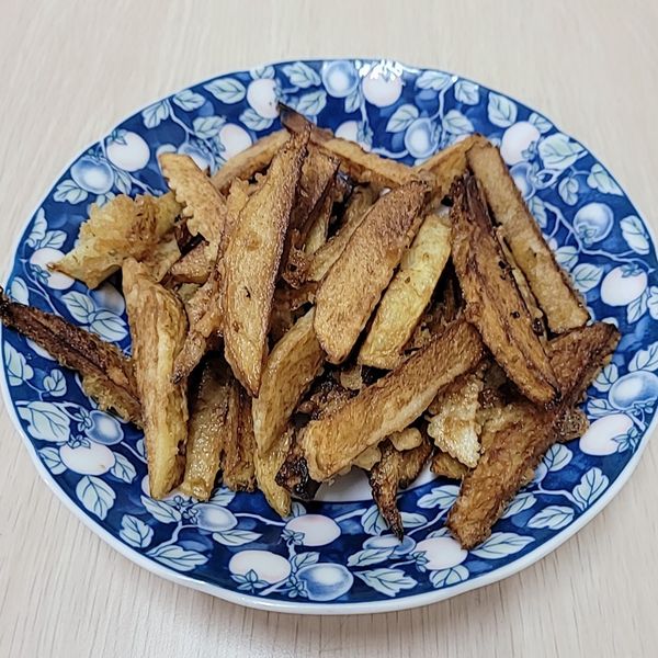 酥炸地瓜條：貓咪 一起做