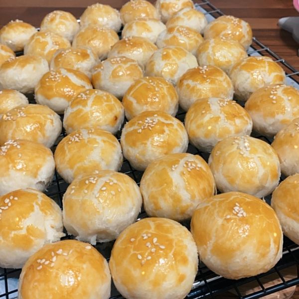 蛋黃酥 : 馨媽一起做