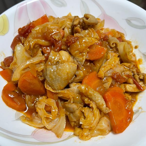 茄汁高麗菜燉雞 : Rookie Cook一起做