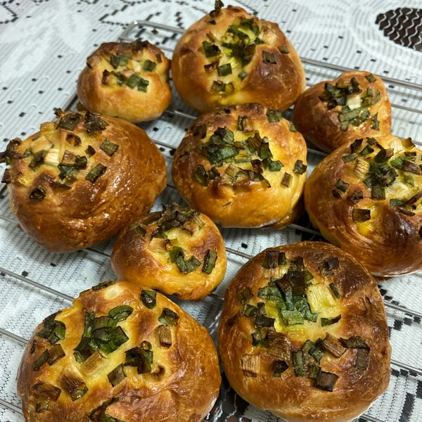 👩‍🍳古早味蔥麵包 : Andrea一起做