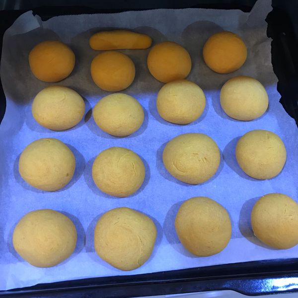 孩子的最愛-酥烤地瓜餅：拉拉醬 一起做