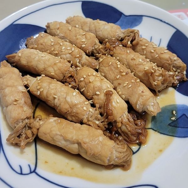 照燒金針菇肉捲 : Shan 一起做