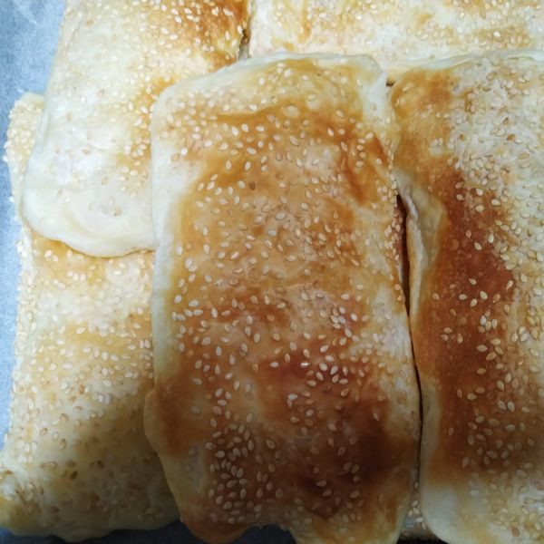芝麻燒餅 : 馨茹一起做
