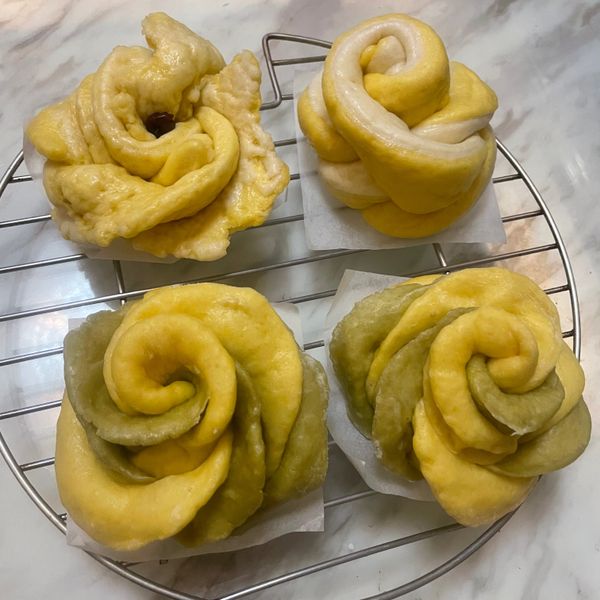 南瓜奶香饅頭 : 小諸一起做