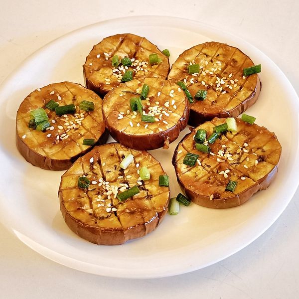 味噌麻醬烤茄子 : 極簡廚房一起做