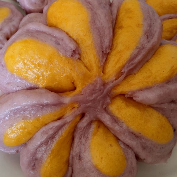 帶著春天氣息的紫花饅頭:鍾珮宜 一起做