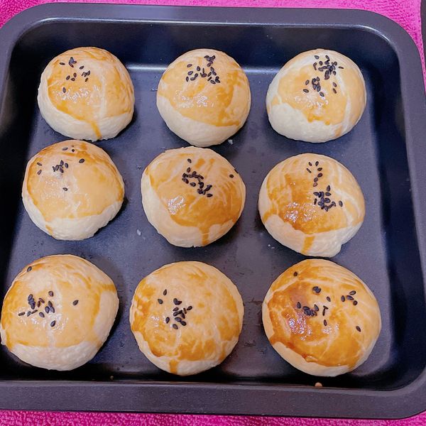 中秋蛋黃酥🥮 : 周花花一起做