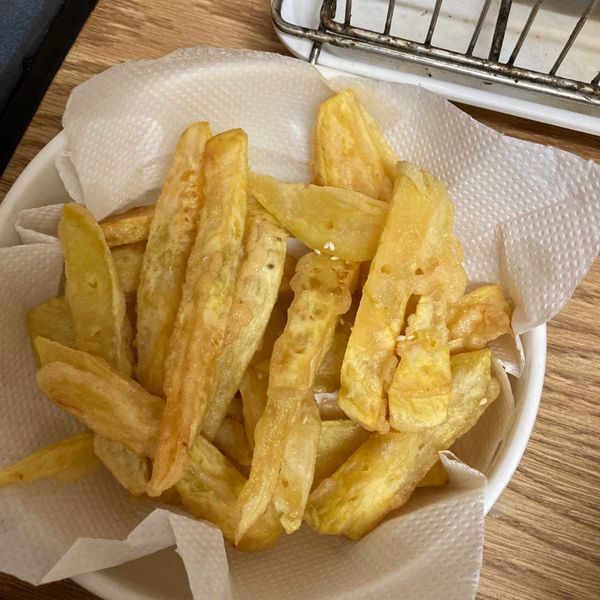 炸地瓜條 : 小0米一起做