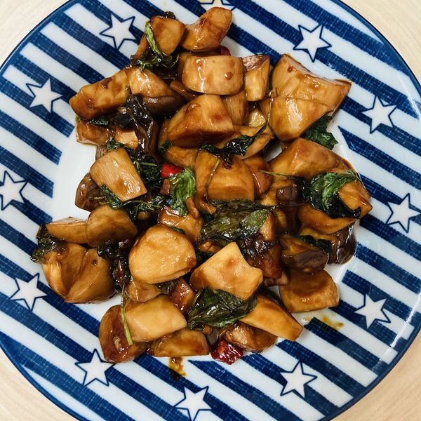 三杯杏鮑菇 : 便便貓一起做