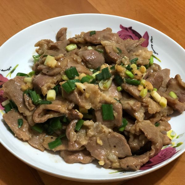 炒梅花豬肉片 : 安仔一起做
