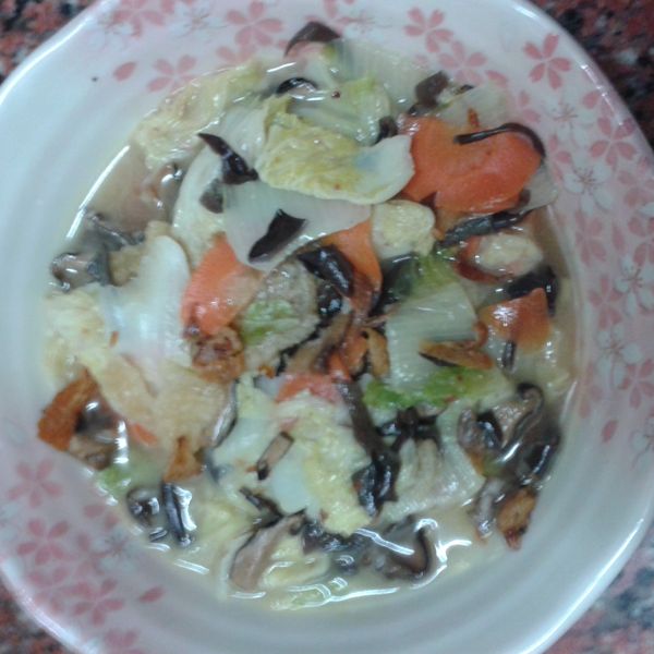 扁魚白菜：顏靜梅 一起做