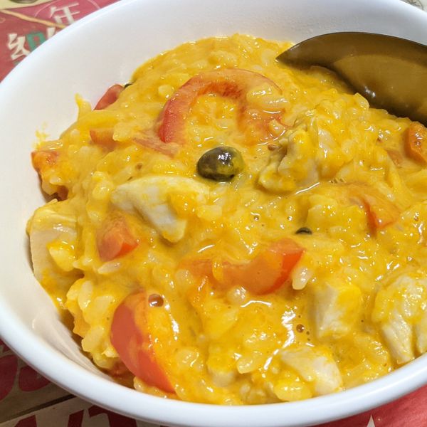 零技巧 奶油南瓜菇菇燉飯，健康又好吃！：CC 一起做