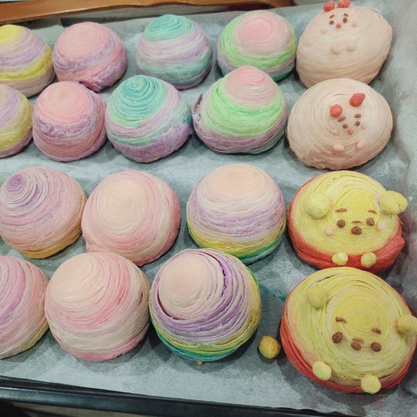 彩色蛋黃酥 : 陳伶一起做