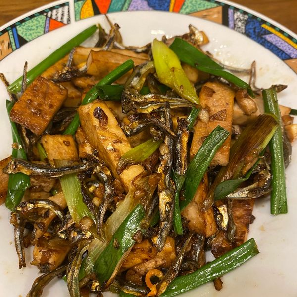 炒豆干小魚 : jela一起做