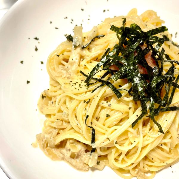 奶油明太子天使細麵 : Rou Lai一起做