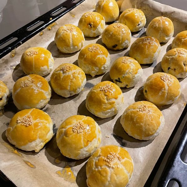 蛋黃酥20顆 : 陳佩蔆一起做