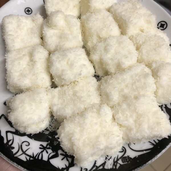 椰香雪花糕（極簡版） : 小草愛吃菜一起做
