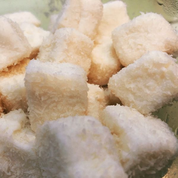 椰香雪花糕（極簡版） : 小草愛吃菜一起做