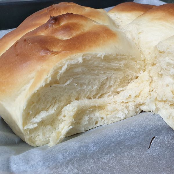 超簡單免手揉的牽絲韓式小餐包 : 雲麗一起做