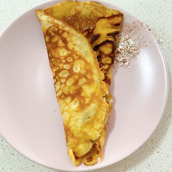 法式軟可麗餅(減油、減糖版) : Evie一起做