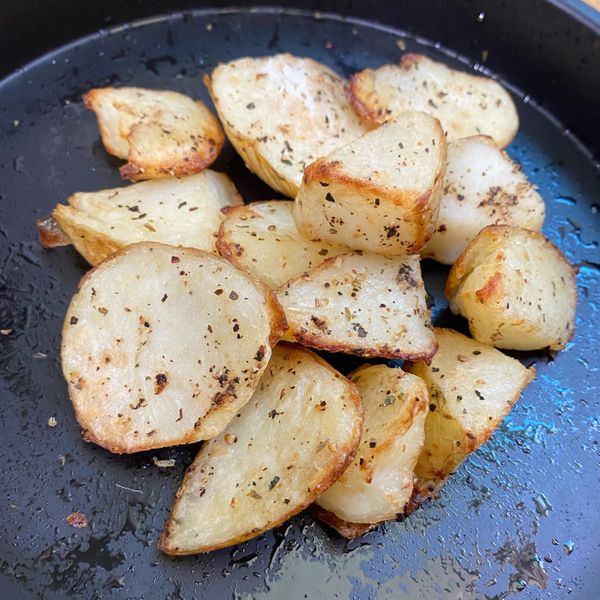 氣炸鍋版烤馬鈴薯塊 : 漢堡媽一起做