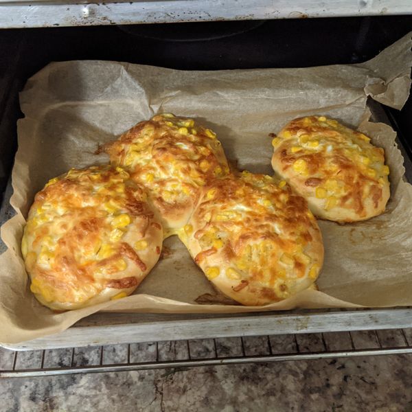 玉米乳酪麵包 : karice一起做