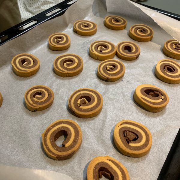 雙色可可餅乾：豆腐花 一起做