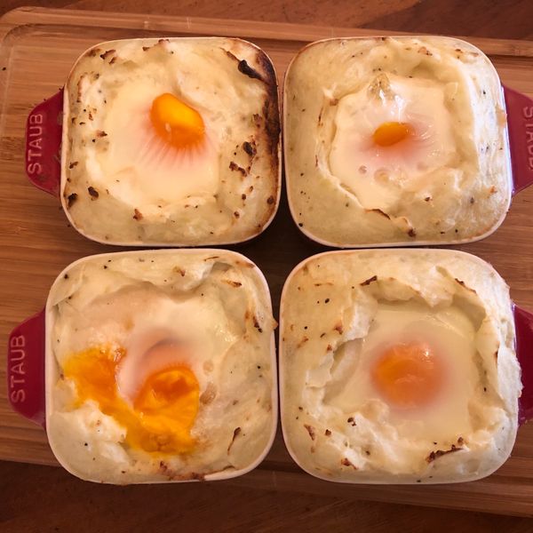 超簡易薯泥烤蛋（影音食譜） : 淑惠一起做
