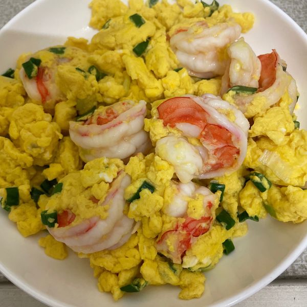 蝦仁炒蛋：rita 一起做