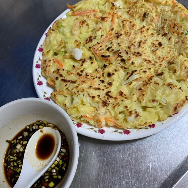 酥脆海鮮煎餅:曉藍 一起做