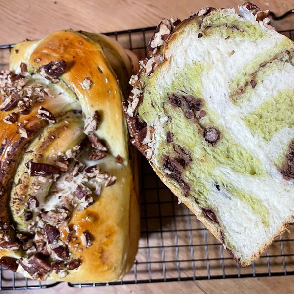 抹茶紅豆鮮奶吐司：齡齡姜 一起做