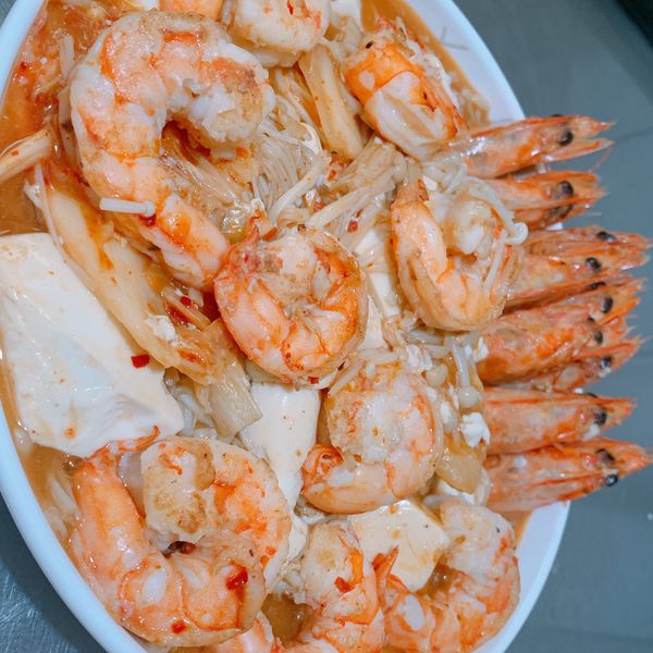 鮮蝦豆腐煲（影片）：楊雅筑 一起做