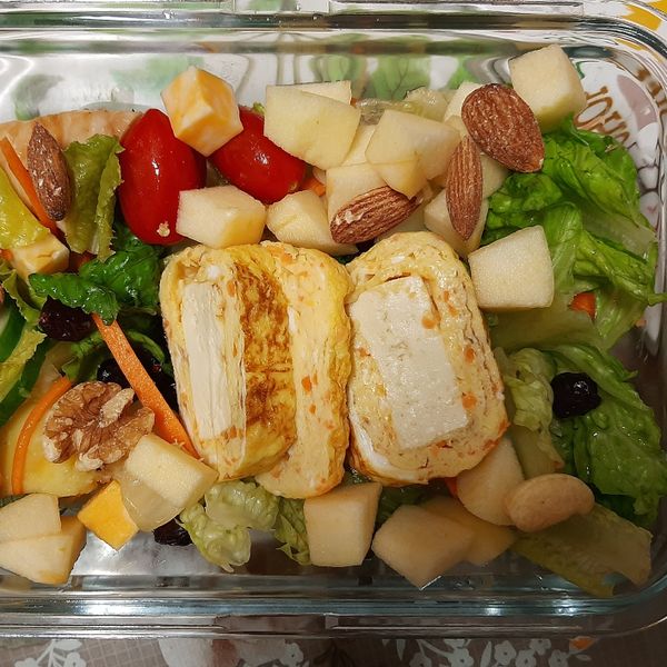 板豆腐蘿蔔煎蛋捲：Maxine 一起做