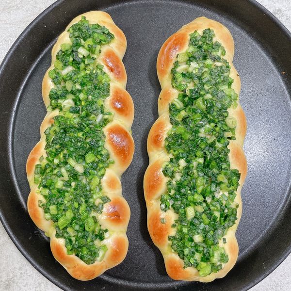 蔥花辮子麵包  蔥花加量不乾扁的秘訣 : 凱希 𝒞𝒶𝓉𝒽𝓎一起做