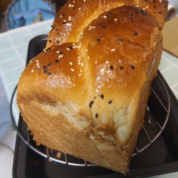 蜂蜜鮮奶土司 : Junna一起做