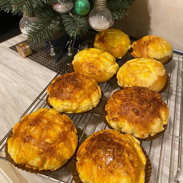 👩‍🍳湯種菠蘿麵包 : Yufang Lu一起做