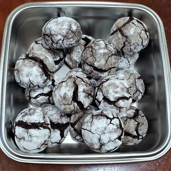 《應景聖誕》雪花裂紋可可餅乾～植物油版本 : Arimi一起做