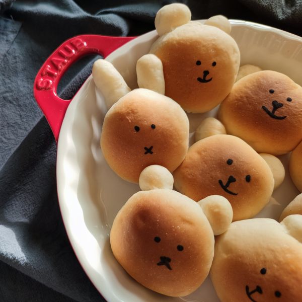 牛奶餐包(湯種法):☺️ 一起做