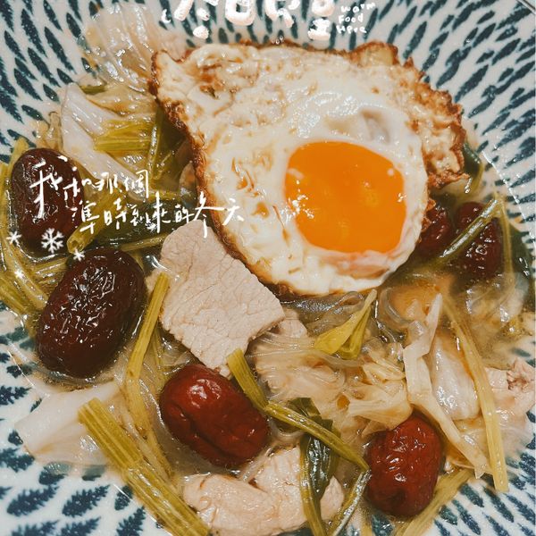 麻油蛋冬粉 : Nana一起做