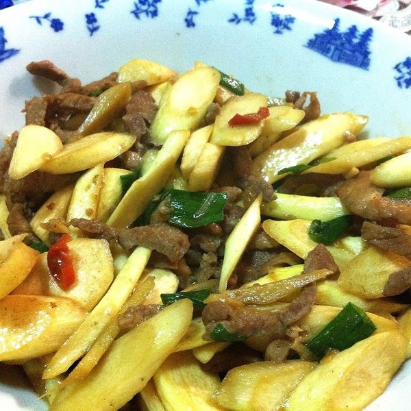 【東煮】辣炒肉末皎白筍 Stir fried water bamboo : Tina Cho一起做