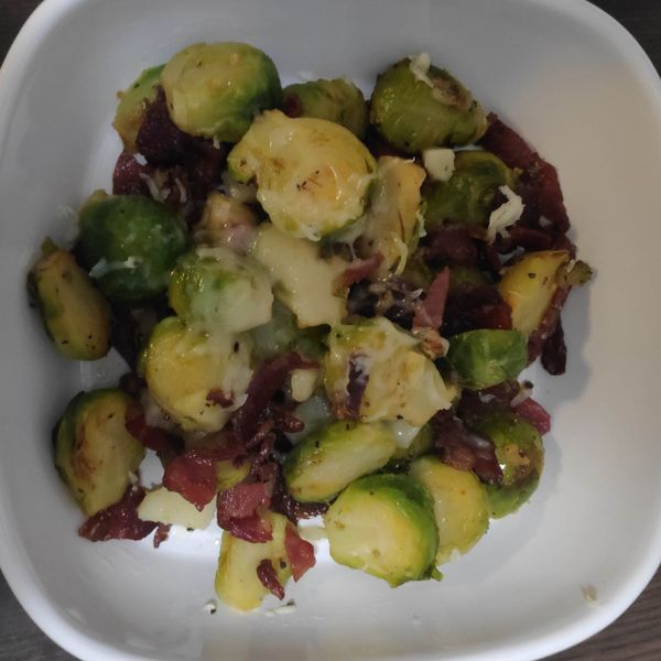 抱子甘藍拌培根 : 楚霸魚一起做