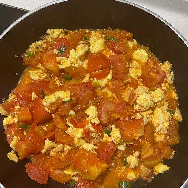 番茄炒蛋：羽媃 一起做