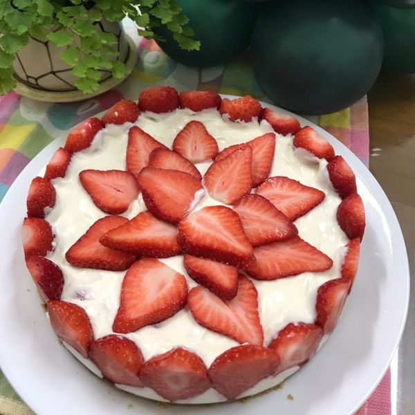 【免烤箱】特濃草莓生乳酪蛋糕:文欣 一起做