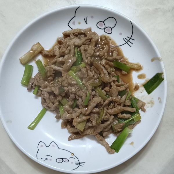 蔥爆豬肉絲（免用太白粉） : Lin Doris一起做