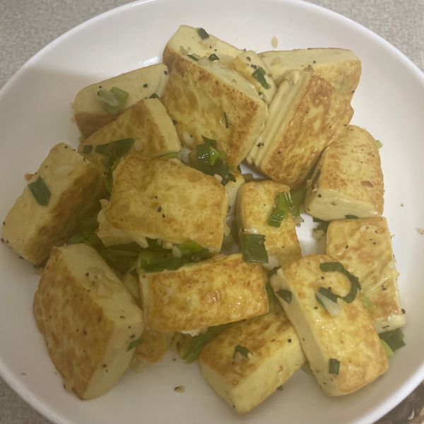 香煎雞蛋豆腐：rita 一起做