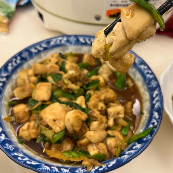 **蒜苗炒烏魚鰾**：米子喵❤️ 一起做