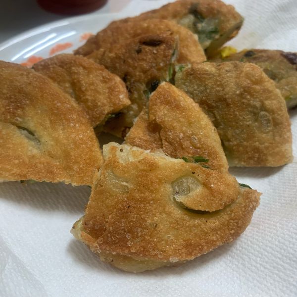 蔥油餅 : Honey 一起做