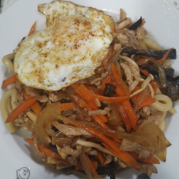 肉絲炒烏龍 : JianMing Huang一起做